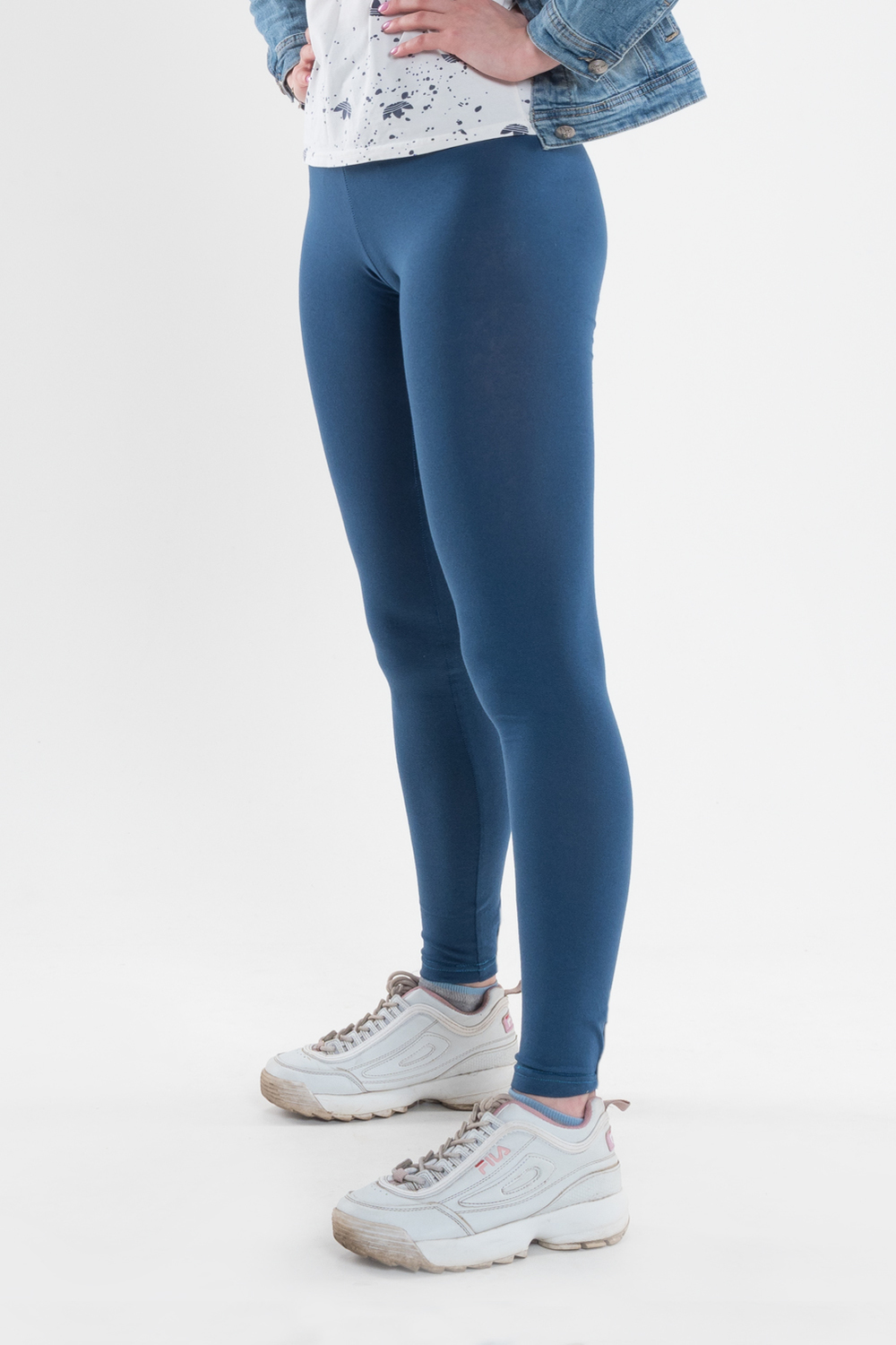 Фото товара 16507, темно-синие легинсы